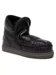 Botki damskie - Mou Buty Eskimo Sneaker FW111000B Czarny - grafika 1