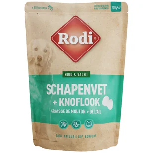 Rodi Exclusive Tłuszcz owczy z czosnkiem dla psów - 200 g - Mokra karma dla psów - miniaturka - grafika 1