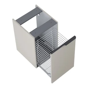 Szafka łazienkowa pod blat z koszem na pranie Elita Soho 40 beżowy mat 169408 - Szafki łazienkowe - miniaturka - grafika 1