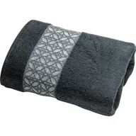 Ręczniki - Ręcznik łazienkowy Luna 90 x 50 Antracyt Bawełna TEXPOL - miniaturka - grafika 1