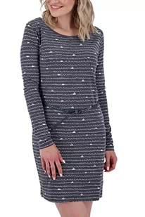 Alife and Kickin EllinAK B sukienka damska z długim rękawem, sukienka na czas wolny, letnia sukienka XS-XXL, granatowa melanż, XL, granatowy melanż, XL - Sukienki - miniaturka - grafika 1