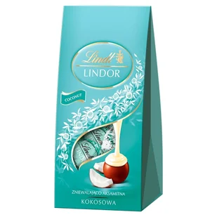 Lindor Lindt COCOS BAG 100G - Bombonierki i czekoladki - miniaturka - grafika 1