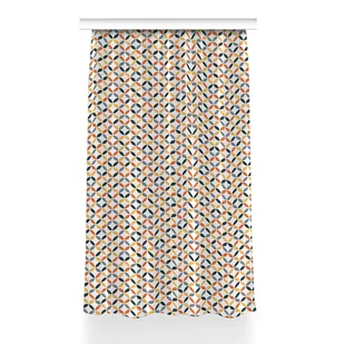 Zasłona z grafiką gotowa 150x230 Geometryczne koła, Fabricsy - Zasłony - miniaturka - grafika 1