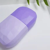 Masażery - Silikonowy lodowy masażer do twarzy i ciała Yeye Fioletowy - miniaturka - grafika 1