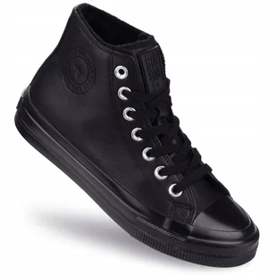 TRAMPKI damskie BUTY ZIMOWE ocieplane BIG STAR wysokie OO274936 czarne 37 - Trampki damskie - miniaturka - grafika 1