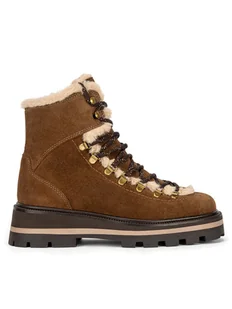 Gino Rossi Botki SINEN-24FW238 Brązowy - Botki damskie - miniaturka - grafika 1