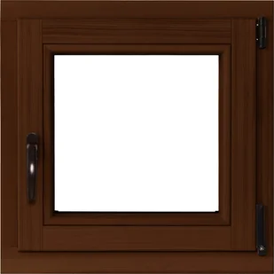 Lupol 3-szybowe fasadowe lakier kolor orzech O1 90 RU 565x535 mm - Okna - miniaturka - grafika 1