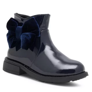 Buty dla dziewczynek - Botki Nelli Blu CS2920-40 Granatowy - grafika 1