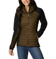 Kurtki damskie - Damska kurtka puchowa pikowana COLUMBIA Powder Lite Hybrid Hooded Jacket - miniaturka - grafika 1