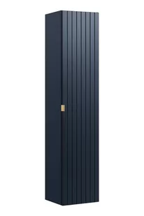 Comad Santa Fe Deep Blue szafka 160 cm boczna wysoka wisząca Niebieski Indigo SANTAFEDEEPBLUE80-01-B-1D2S - Szafki łazienkowe - miniaturka - grafika 1