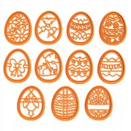 Formy do ciast - Foremka ciastek Jajka Wielkanocne Pisanki 11 szt - miniaturka - grafika 1