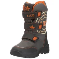 Kozaki damskie - Lico Frosty V 720030, unisex - dziecięce kozaki, szare, (szaro-czarno-pomarańczowe), szary, 28 EU - miniaturka - grafika 1