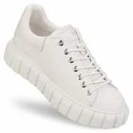 Sneakersy damskie - Buty damskie Goe sneakersy skórzane LL2N4080 40 - miniaturka - grafika 1