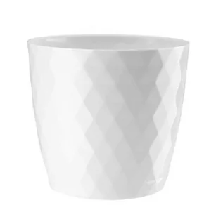 Galicja Doniczka Cristal 20 cm biały - Donice - miniaturka - grafika 1