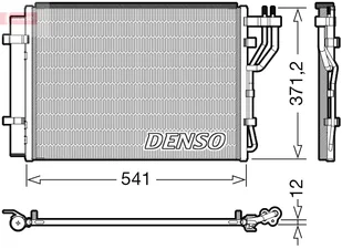 Chłodnica klimatyzacji DENSO DCN43010 976061P000 z osuszaczem HYUNDAI KIA - Chłodnice - miniaturka - grafika 1