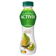 Kefiry, jogurty, maślanki - Activia - Jogurt pitny siemie lniane o smaku gruszki - kiwi - miniaturka - grafika 1