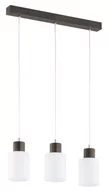 Lampy sufitowe - Czarna lampa wisząca z białymi kloszami AL 62321 z serii EVIC - miniaturka - grafika 1