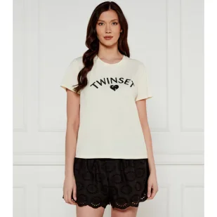 Twinset U&B T-shirt Regular Fit - Koszulki i topy damskie - miniaturka - grafika 1