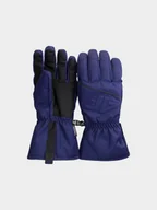 Rękawice narciarskie - 4F Rękawice narciarskie Thinsulate męskie - granatowe S - miniaturka - grafika 1