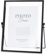 Ramki na zdjęcia - Ramka na zdjęcie zdjęcia czarna metalowa 24x21,5x11 157124 - miniaturka - grafika 1