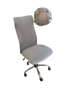 Fotel biurowy, krzesło biurowe Pokrowiec na krzesło biurowe WELUR ZAMSZOPODOBNY - Fotele i krzesła biurowe - miniaturka - grafika 1