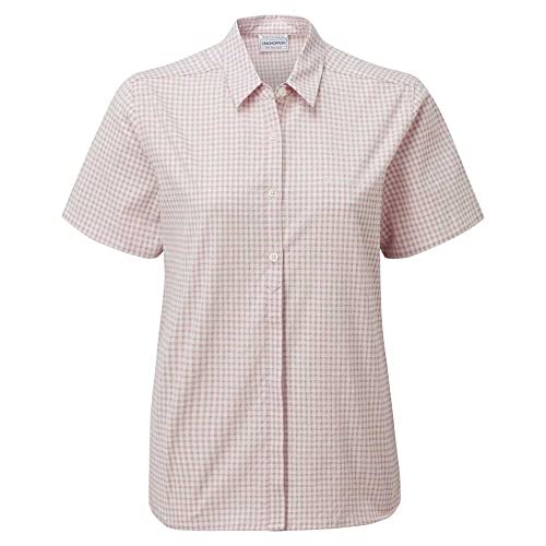 Craghoppers Damska bluzka z krótkim rękawem Nasima Brushed Lilac Karo 38