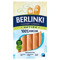 Kiełbasa i wędliny - Berlinki Natura Kiełbasa 100 % kurczak 160 g - miniaturka - grafika 1