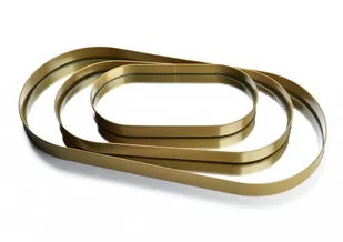 Lumarko Lucas gold kpl. 3 tac lustrzanych HTOP7501 21 Mondex - Tace i patery - miniaturka - grafika 1