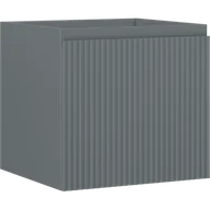 Szafki łazienkowe - Mexen Rivel szafka łazienkowa podumywalkowa 50 cm, 1 szuflada, ryflowana , grafit mat - 91A20-05047-1-BF66 - miniaturka - grafika 1