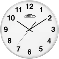 Zegary - Metalowy zegar srebrny PRIM Alfa ∅ 400 × 40 mm - miniaturka - grafika 1