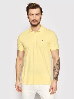Koszulki męskie - Selected Homme Polo Aze 16082840 Żółty Regular Fit - grafika 1