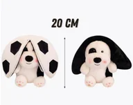 Maskotki i pluszaki - Pluszowy Piesek z Motywem Piłki Nożnej 20 cm Niespodzianka 2w1 - miniaturka - grafika 1
