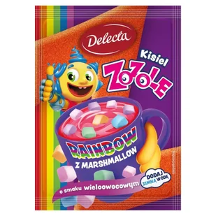 Delecta Zozole Rainbow Kisiel z marshmallow o smaku wieloowocowym 35 g - Kisiel - miniaturka - grafika 1