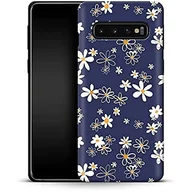 Etui i futerały do telefonów - Premium etui na telefon komórkowy Navy Daisies Samsung Galaxy S10 - miniaturka - grafika 1
