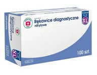 Rękawiczki jednorazowe - Rękawice nitrylowe XL x 100 szt (Apteczka ABC) - miniaturka - grafika 1