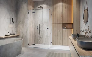 Radaway Essenza Pro Brushed GunMetal Kdj kabina 80x80 cm lewa szczotkowany grafit 10097080-92-01L/10098080-01-01 - Kabiny prysznicowe Radaway Essenza Pro Brushed GunMetal Kdj kabina 80x80 cm lewa szczotkowany grafit 10097080-92-01L/10098080-01-01 - Kabiny prysznicowe - miniaturka - grafika 4