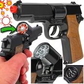 Zabawki militarne - Pistolet Metalowy Na Kapiszony COLT GONHER Policyjny Hukowy 8-Strzałowy - miniaturka - grafika 1
