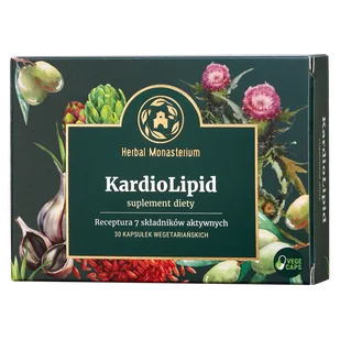 Herbal Monasterium KardioLipid, 30 kapsułek wegetariańskich - Serce i układ krążenia - miniaturka - grafika 1