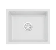 Zlewozmywaki - SystemCeram Mera 50-U zlewozmywak ceramiczny podblatowy satin - miniaturka - grafika 1