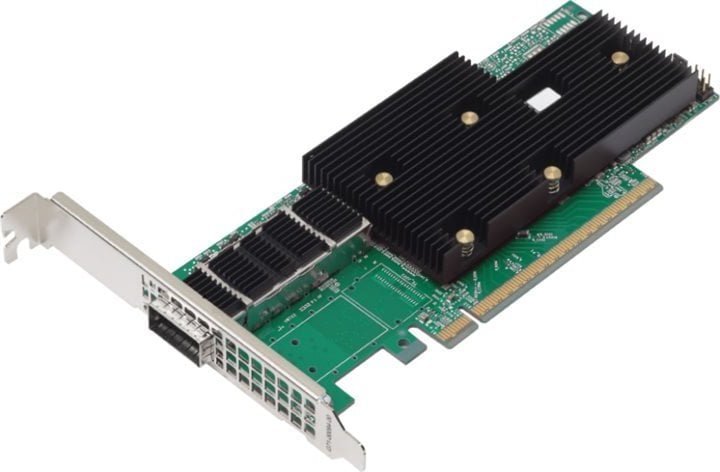 Karta sieciowa Broadcom Broadcom P1400GD - Netzwerkadapter - PCIe 5.0 x16 Low-Profile - 400 Gigabit QSFP112 x 1 BCM957608-P1400GDF00