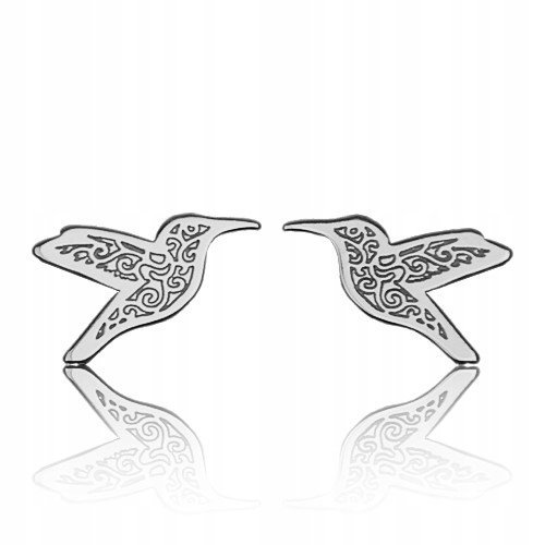 Sztyfty kolczyki GWIAZD koliberki srebro 925