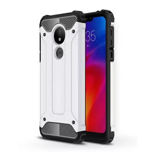 Hybrid Armor pancerne hybrydowe etui pokrowiec Motorola Moto G7 Power srebrny - Etui i futerały do telefonów - miniaturka - grafika 1