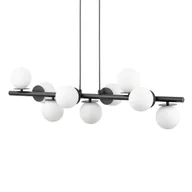 Lampy sufitowe - Wisząca lampa Avola 40789 Sigma do jadalni bańki metalowa czarna biała - miniaturka - grafika 1