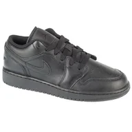 Buty dla dziewczynek - Buty Air Jordan 1 Low Gs Jr 553560-093 czarne - miniaturka - grafika 1