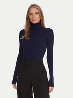 Swetry damskie - Kontatto Golf 3M0817C Granatowy Regular Fit - miniaturka - grafika 1