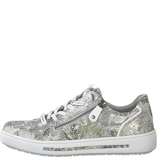 Sneakersy damskie - Jana Softline 8-8-23661-20 damskie sneakersy, szare/kwiatowe, 40 EU, Grey Flower, 40 EU Weit - grafika 1