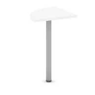 Inne meble biurowe - B2B Partner Narożnik biurka, 800x800x750 mm, biały 437434 - miniaturka - grafika 1