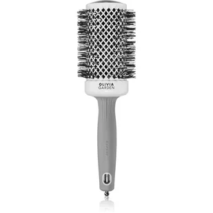 Olivia Garden Expert Blowout Shine, szczotka do modelowania i suszenia włosów, White&Grey 55mm - Szczotki i grzebienie do włosów - miniaturka - grafika 1