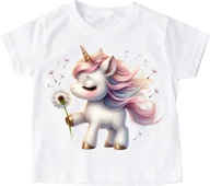 Koszulki dla dziewczynek - koszulka z jednorożcem dla dziewczynki unicorn210 - miniaturka - grafika 1