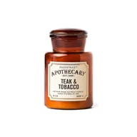 Świece - Świeca W Szklanym Słoju 'Apothecary' Drewno Tekowe + Tytoń 226G | Paddywax - miniaturka - grafika 1